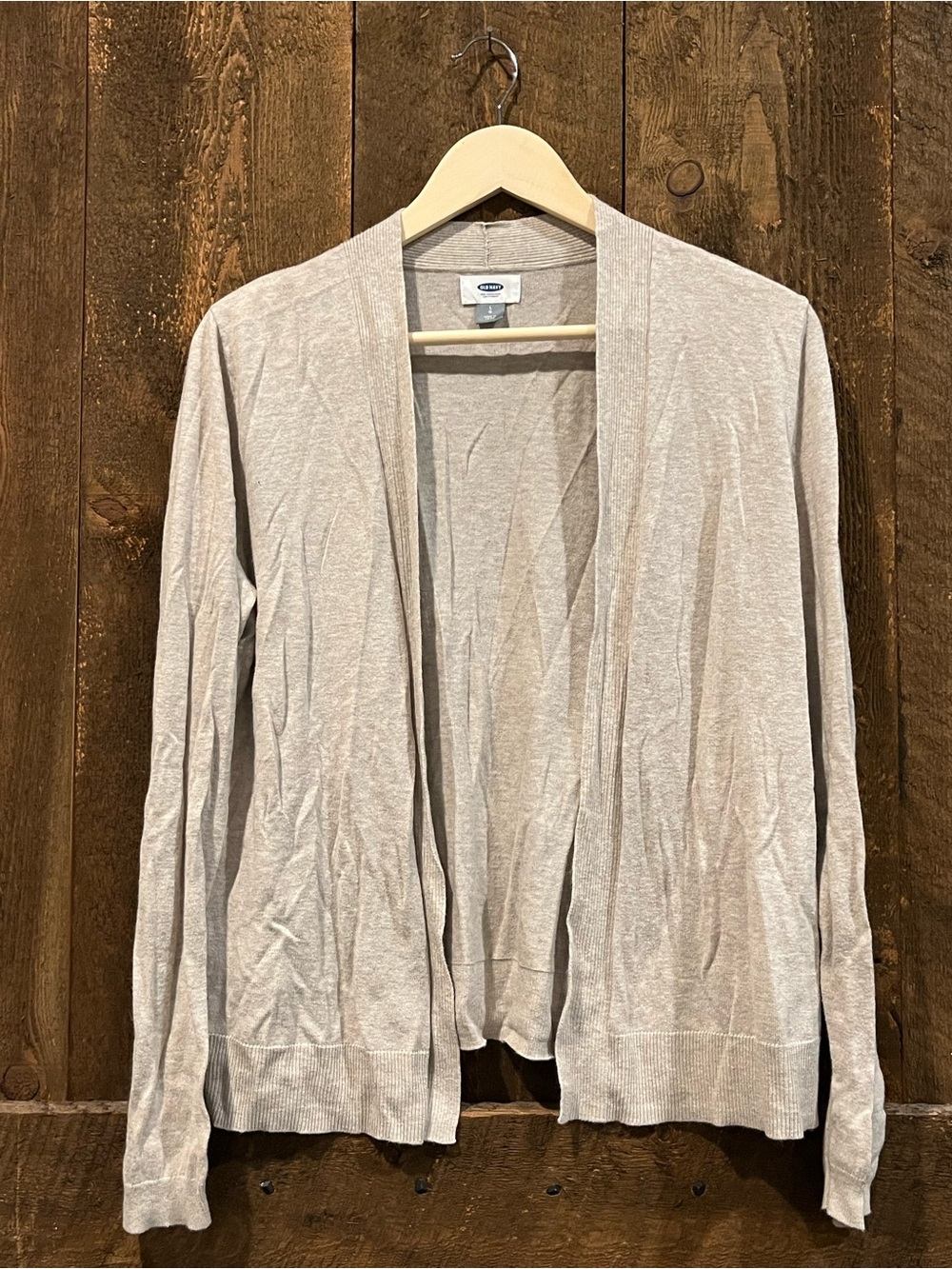 Old Navy Women's Open-Front Cardigan in Light Taupe